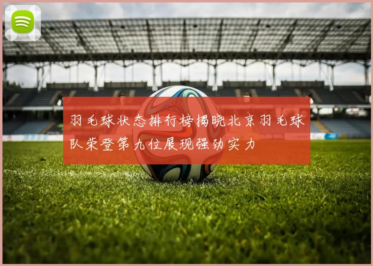 羽毛球状态排行榜揭晓北京羽毛球队荣登第九位展现强劲实力