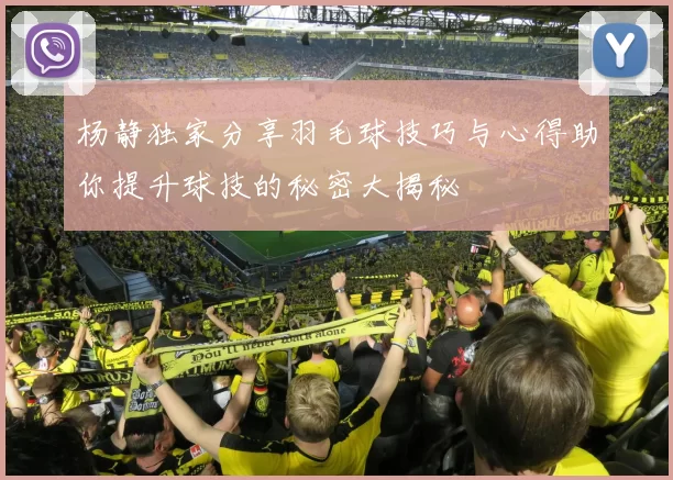 杨静独家分享羽毛球技巧与心得助你提升球技的秘密大揭秘