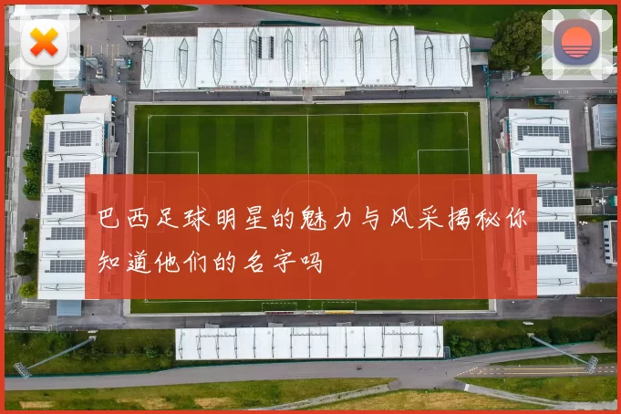 巴西足球明星的魅力与风采揭秘你知道他们的名字吗